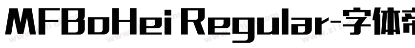 MFBoHei Regular字体转换